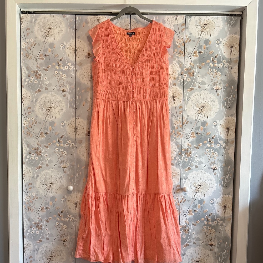 Flag & Anthem Smocked Top Midi Dress